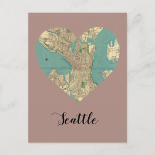 Carte du coeur de Seattle