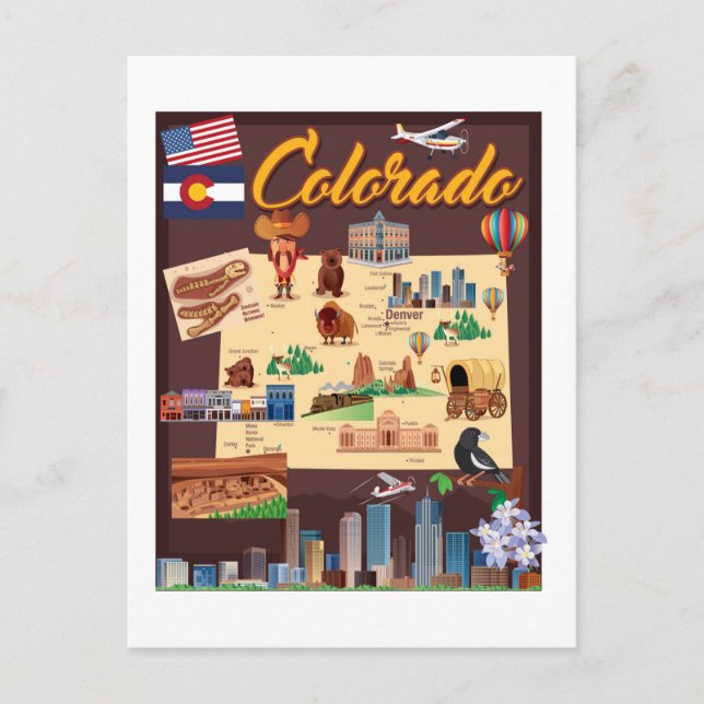 Carte du Colorado (Devant)
