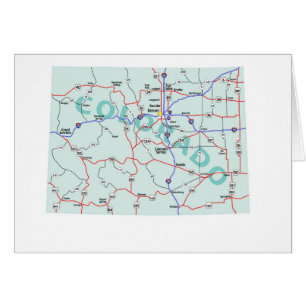 Carte du Colorado Carte blanche