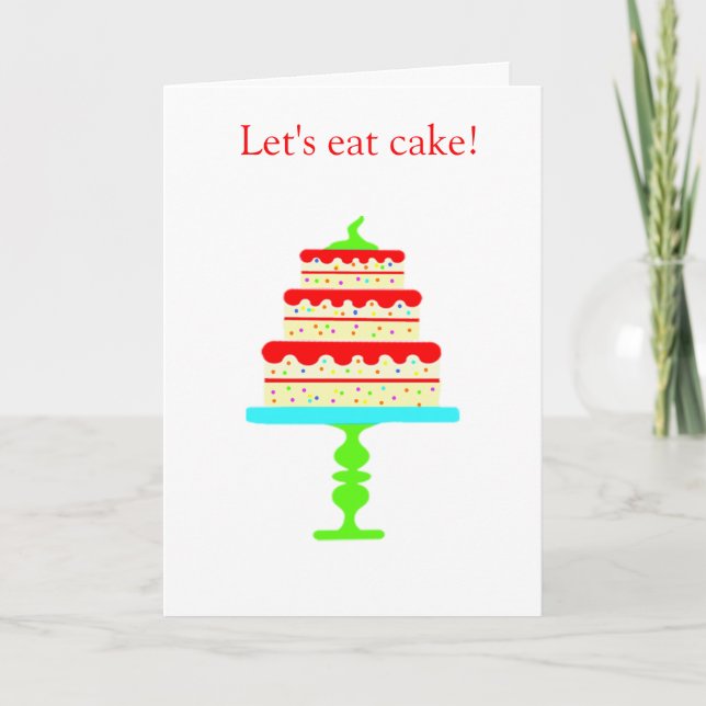 Carte du Colorful Tiered Birthday (Devant)