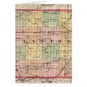 Carte du comté de Clinton, Michigan