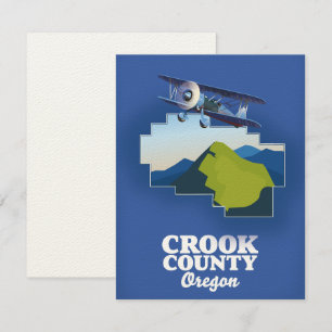 Carte du comté de Crook Oregon