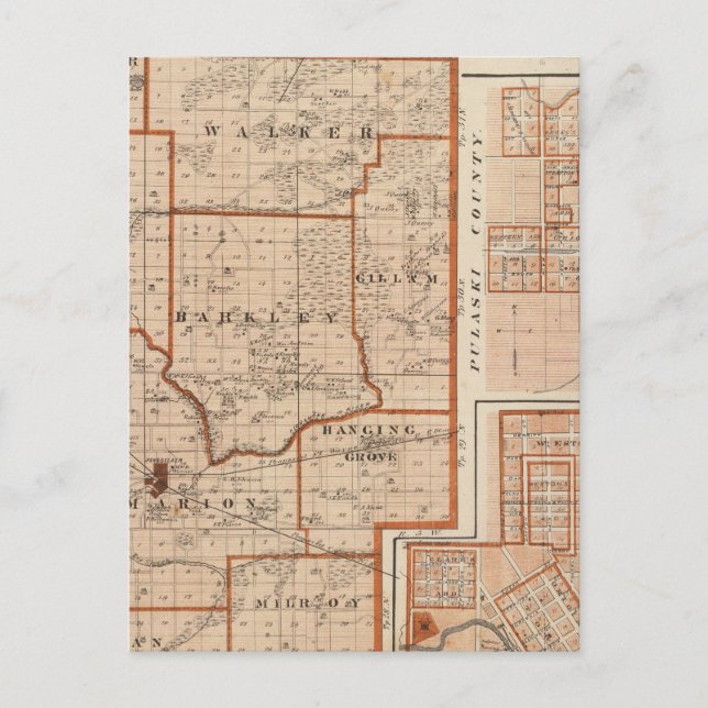 Carte du comté de Jasper (Devant)