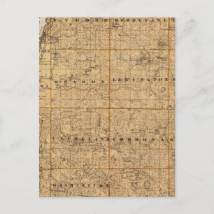 Carte du comté de Le Sueur, Minnesota