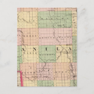 Carte du comté de Sanilac, Michigan