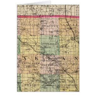 Carte du comté d'Oakland, Michigan