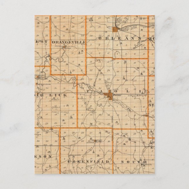 Carte du comté d'Orange (Devant)