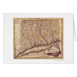 Carte du Connecticut par Carey 1795
