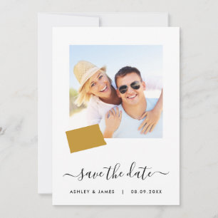 Carte du Dakota du Nord Mariage photo Enregistrer 