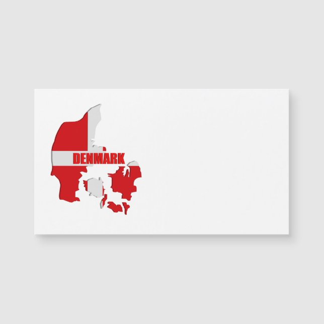 Carte du Danemark (Devant)
