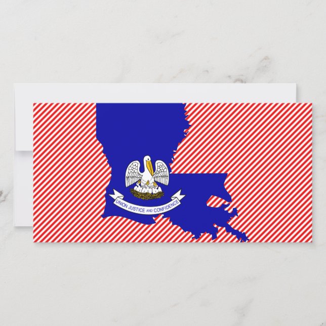 Carte du drapeau de la Louisiane (Devant)