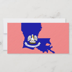 Carte du drapeau de la Louisiane