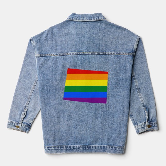 Carte du drapeau de l'État américain pour les LGBT (Verso)