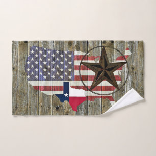 Carte du drapeau de l'État de la Lone Star du Texa