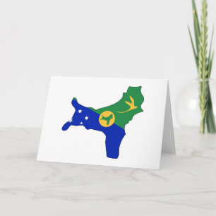 carte du drapeau de l'île Christmas