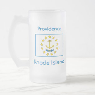 Carte du drapeau de l'île de Rhode City Mug