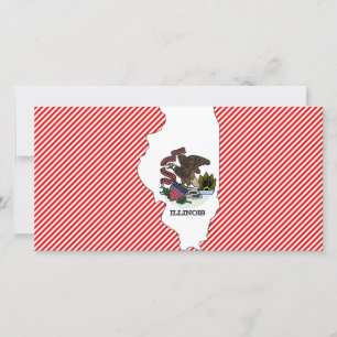 Carte du drapeau de l'Illinois