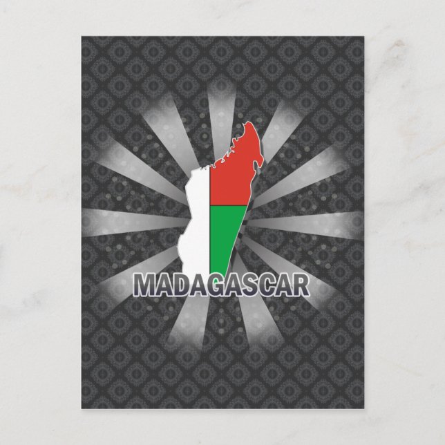 Carte du drapeau de Madagascar 2.0 (Devant)
