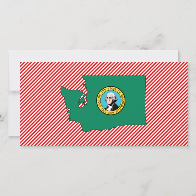 Carte du drapeau de Washington (Devant)