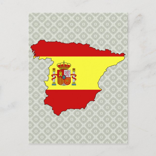 Carte du drapeau d'Espagne pleine taille (Devant)