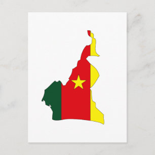 Carte du drapeau du Cameroun