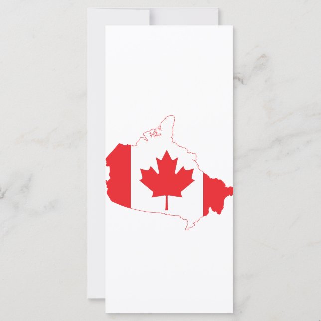 Carte du drapeau du Canada (Devant)