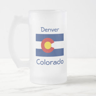 Carte du drapeau du Colorado City Mug