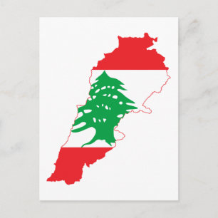 Carte du drapeau du Liban