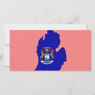 Carte du drapeau du Michigan