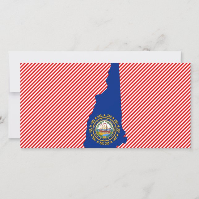 Carte du drapeau du New Hampshire (Devant)
