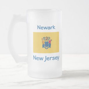 Carte du drapeau du New Jersey City Mug
