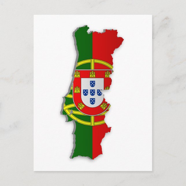 Carte du drapeau du Portugal (Devant)