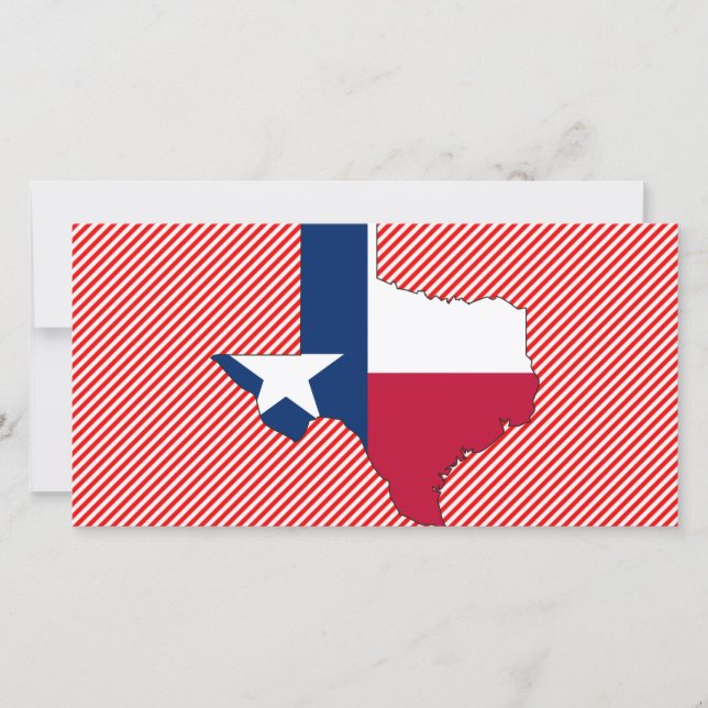 Carte du drapeau du Texas (Devant)