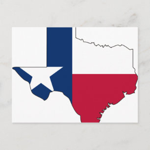 Carte du drapeau du Texas