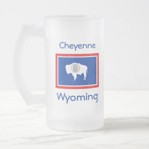 Carte du drapeau du Wyoming City Mug