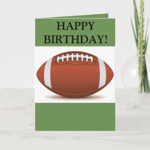 Carte du football de joyeux anniversaire