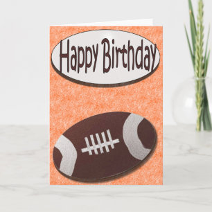 Carte du football de joyeux anniversaire dans