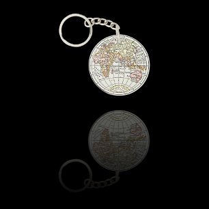 Carte du globe de l'hémisphère vintage