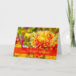 Carte Du Groupe Fleur sauvage Anniversaire