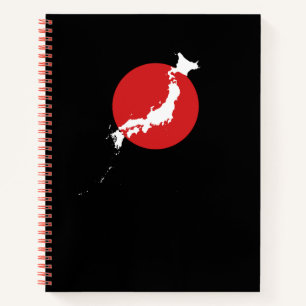 Carte du Japon – Cahier de notes carte minimaliste