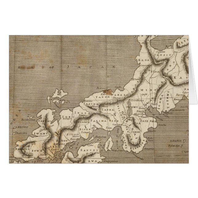 Carte du Japon par Arrowsmith (Devant horizontal)
