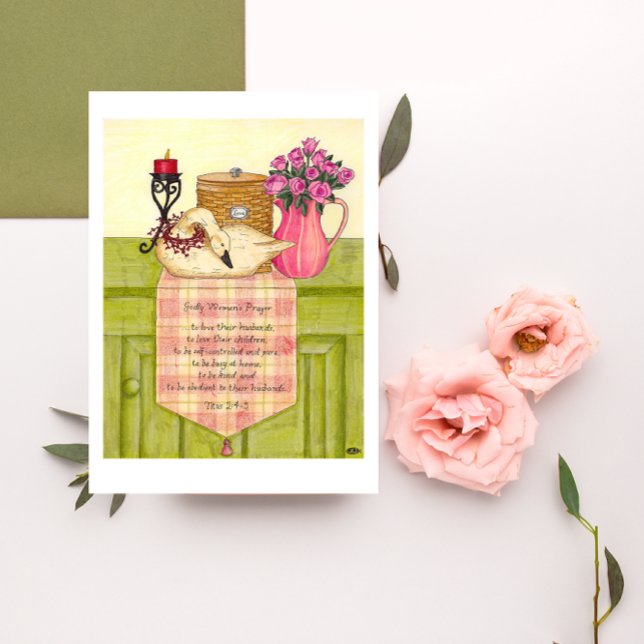 Carte du jour de mère de la prière de la femme (Créateur téléchargé)
