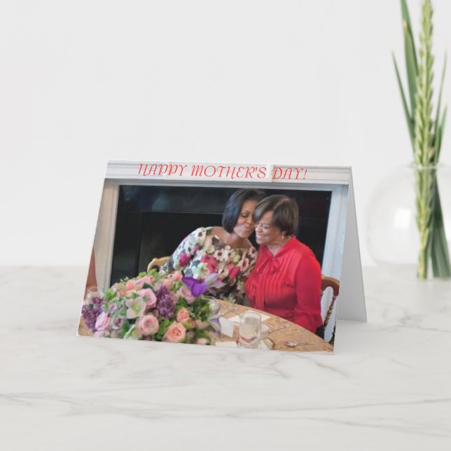 Carte du jour de mère de Michelle Obama (Devant)