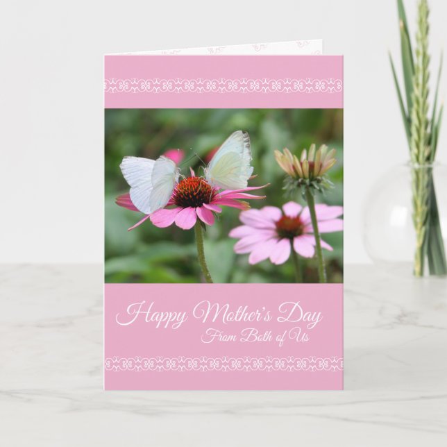Carte du jour de mère de tous les deux nous avec (Devant)