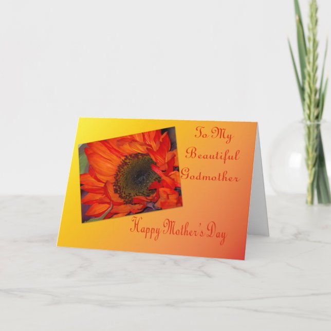 Carte du jour de mère pour la marraine (Devant)