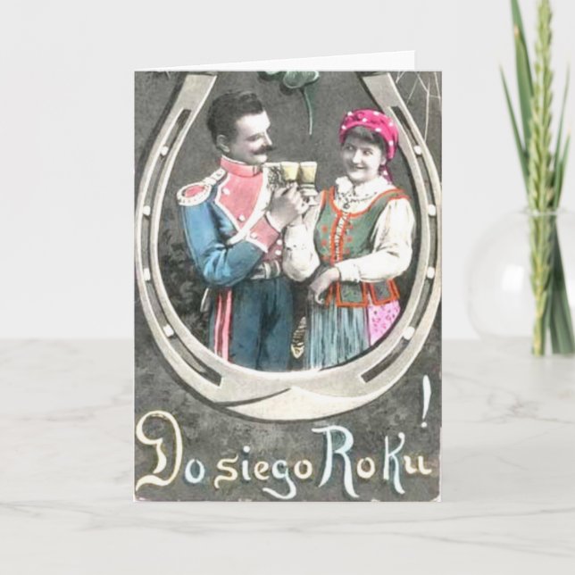 Carte du jour du Nouvel An polonais (Devant)