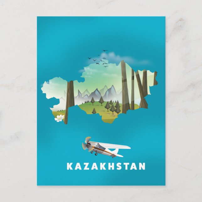 Carte du Kazakhstan (Devant)