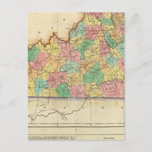 Carte Du Kentucky (Devant)