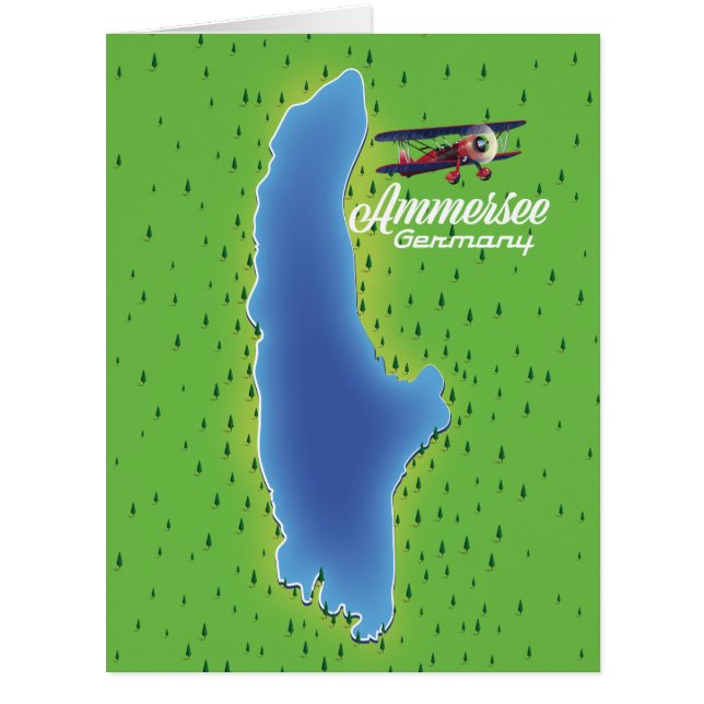 Carte du lac Ammersee Allemagne (Devant)