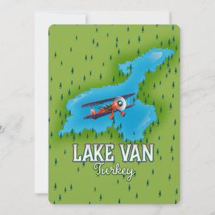 Carte du lac de Van en Turquie
